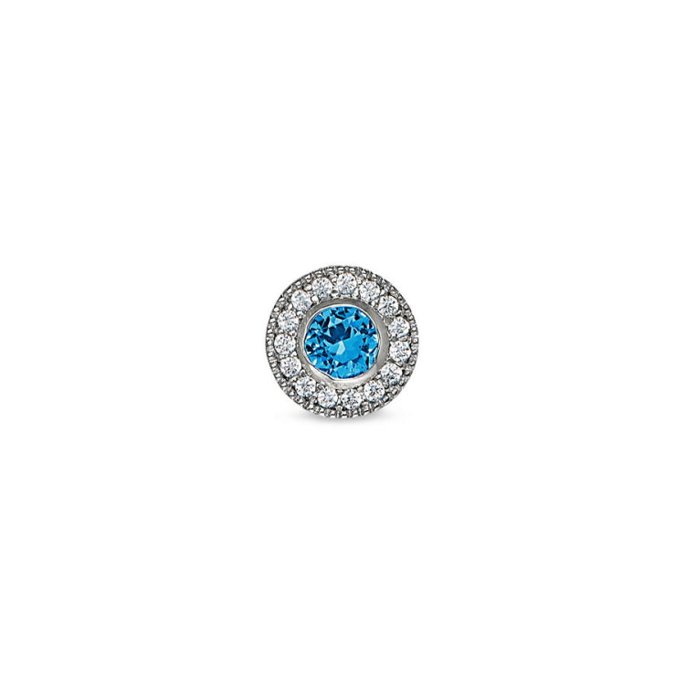 December Birthstone Necklace Charm