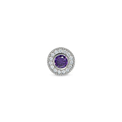 February Birthstone Necklace Charm