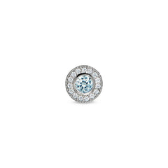 March Birthstone Necklace Charm
