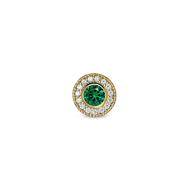 May Birthstone Necklace Charm