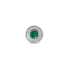 May Birthstone Necklace Charm