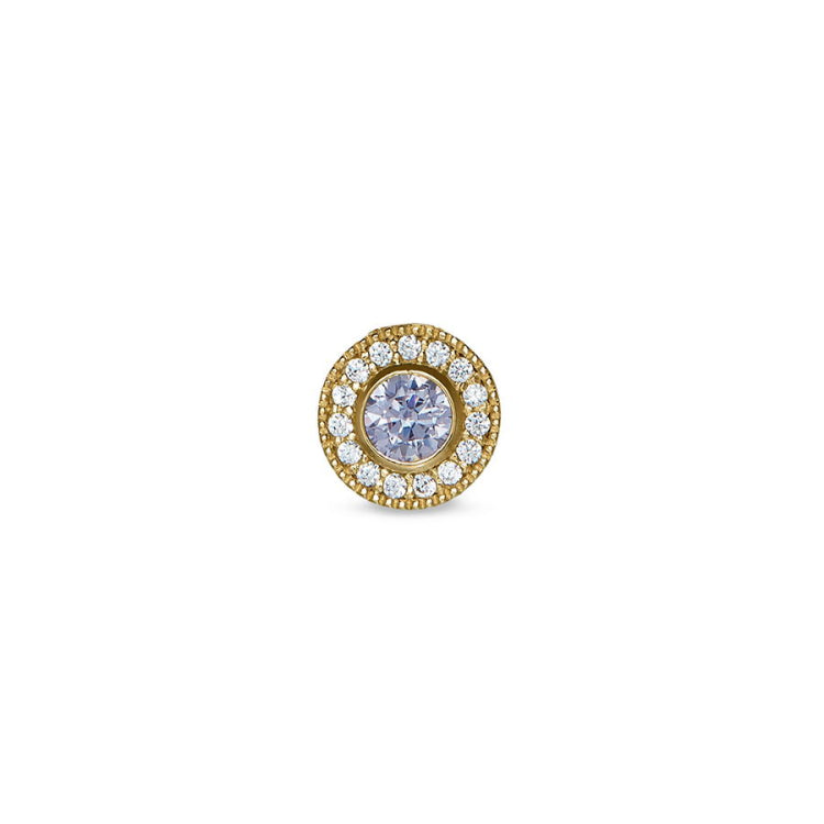 June Birthstone Necklace Charm