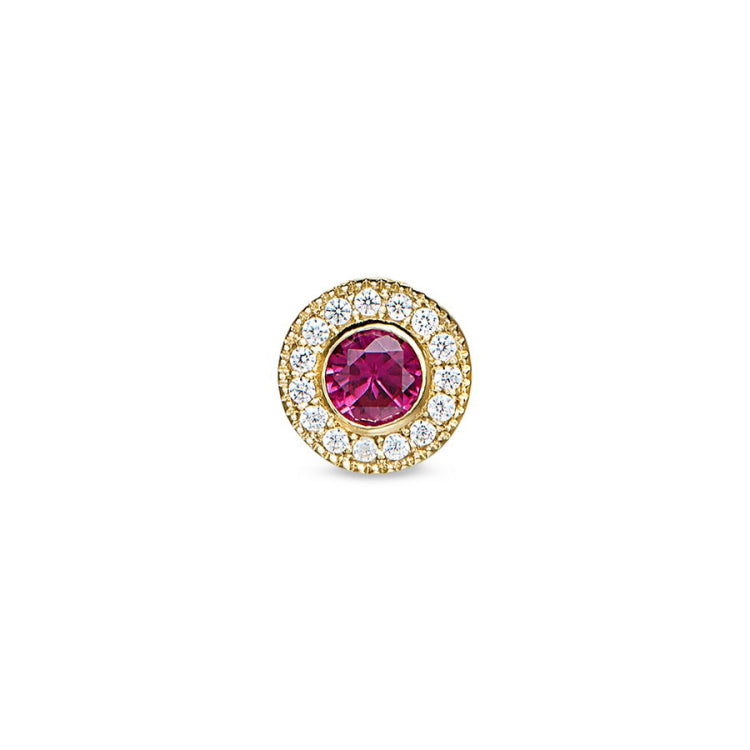 July Birthstone Necklace Charm