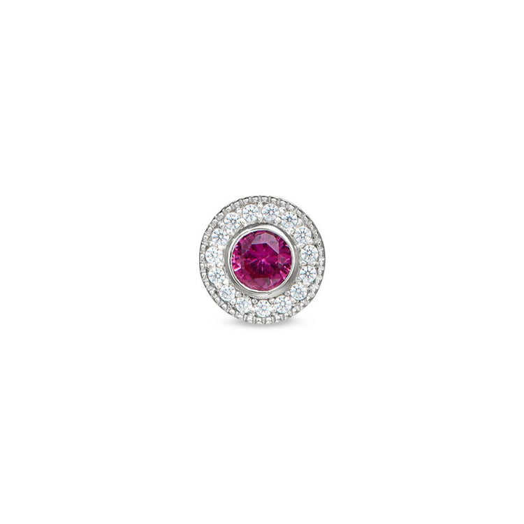 July Birthstone Necklace Charm