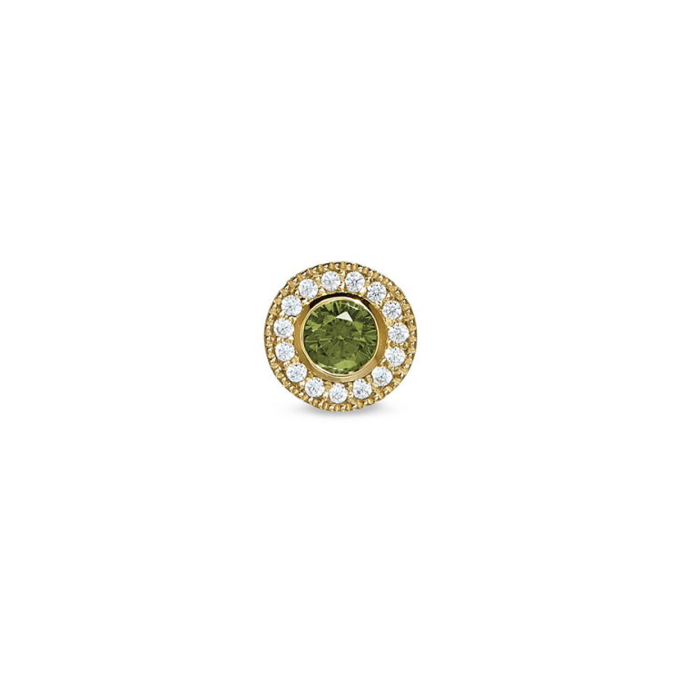 August Birthstone Necklace Charm