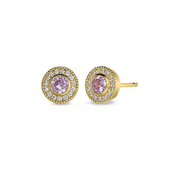 October Birthstone Stud Earrings