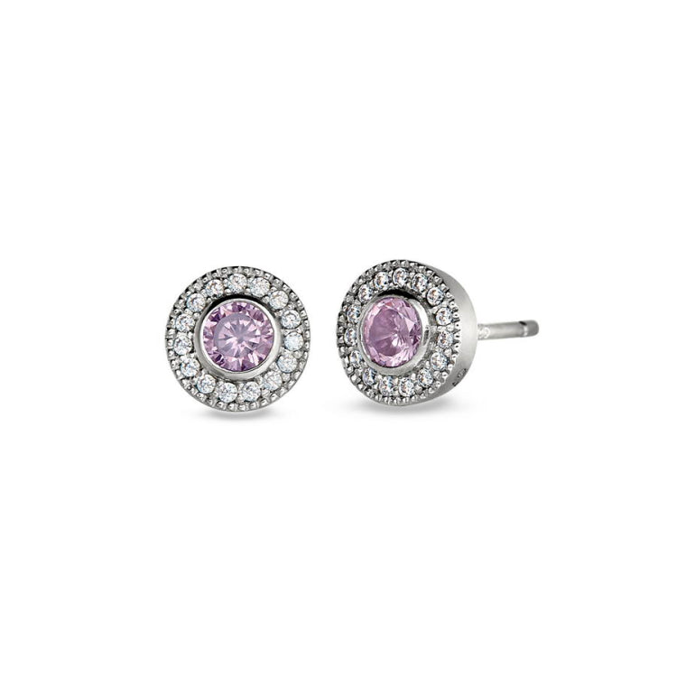 October Birthstone Stud Earrings