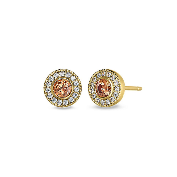 November Birthstone Stud Earrings