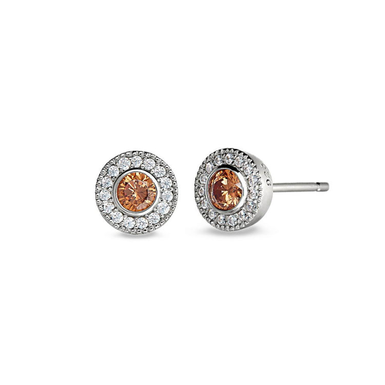 November Birthstone Stud Earrings