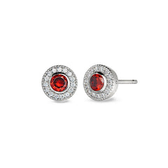 January Birthstone Stud Earrings