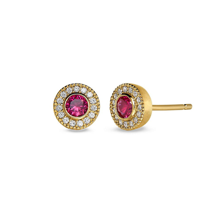 July Birthstone Stud Earrings