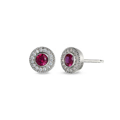 July Birthstone Stud Earrings