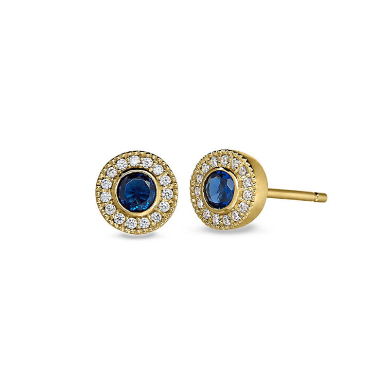 September Birthstone Stud Earrings