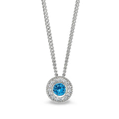 December Birthstone Pendant