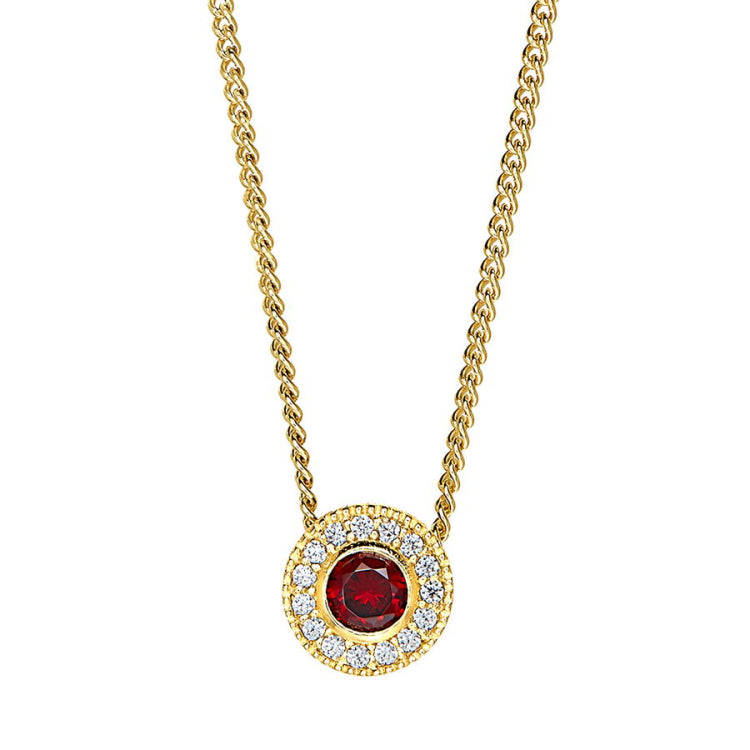 January Birthstone Pendant