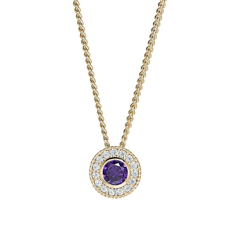 February Birthstone Pendant
