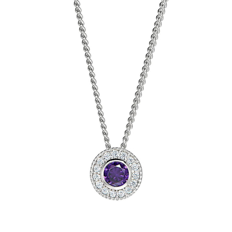 February Birthstone Pendant