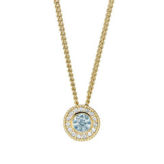 March Birthstone Pendant