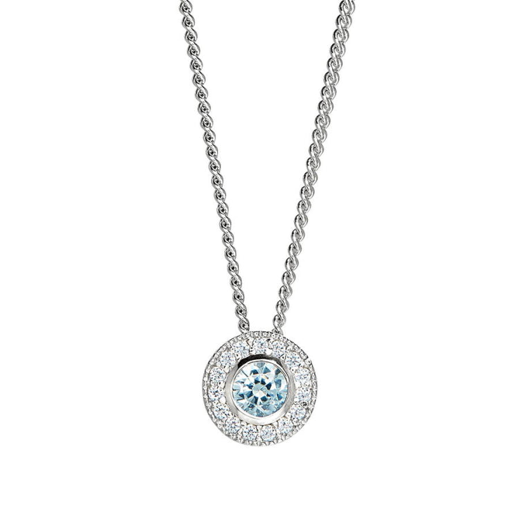 March Birthstone Pendant