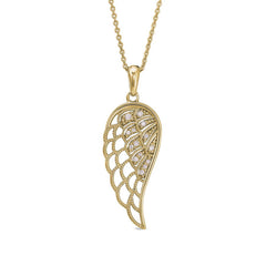 Feathered Angel Wing Pendant