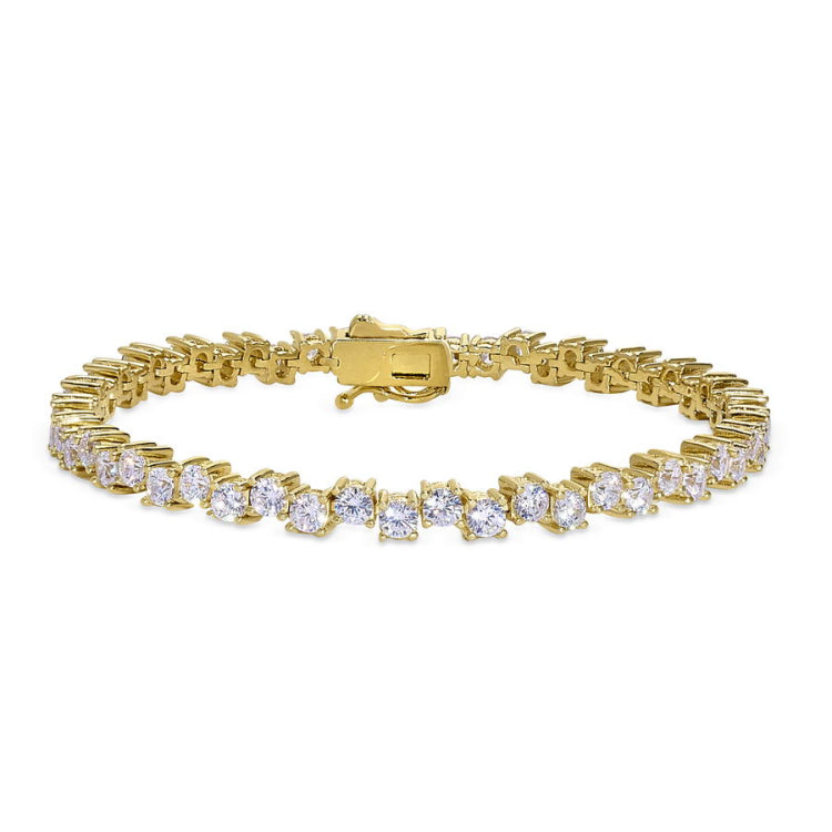 Staggered Stone Tennis Bracelet
