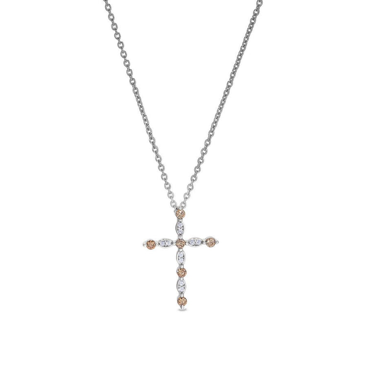 November Birthstone Cross Pendant