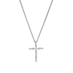 April Birthstone Cross Pendant