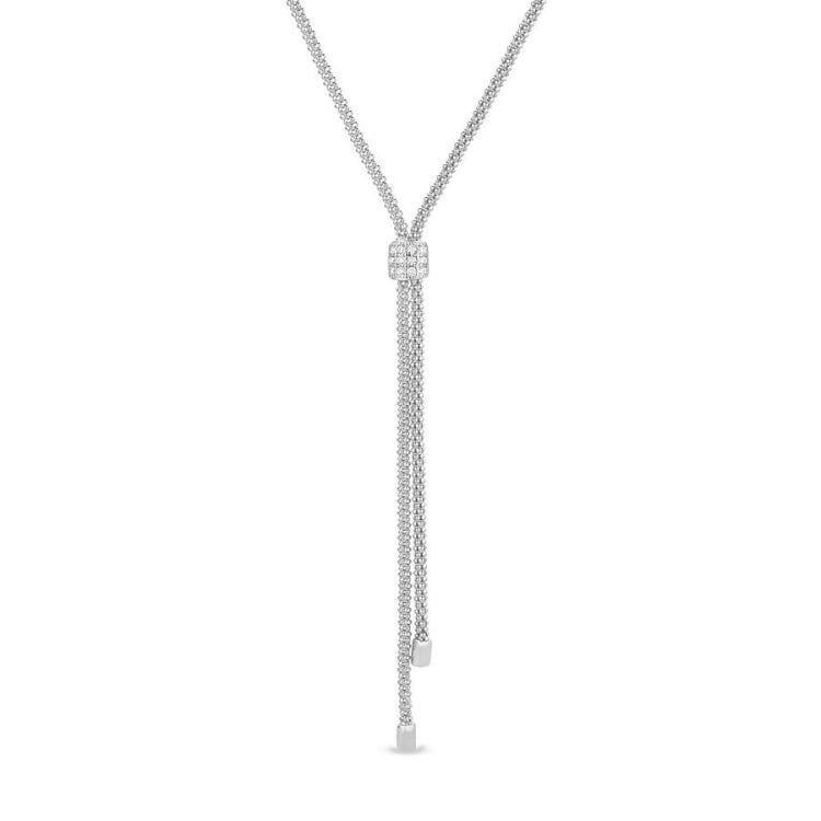 Lanyard Necklace with Three Row Barrel