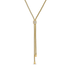 Lanyard Necklace with Three Row Barrel