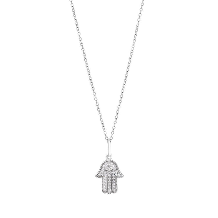 Hamsa Hand with Evil Eye Pendant