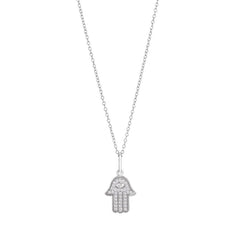 Hamsa Hand with Evil Eye Pendant