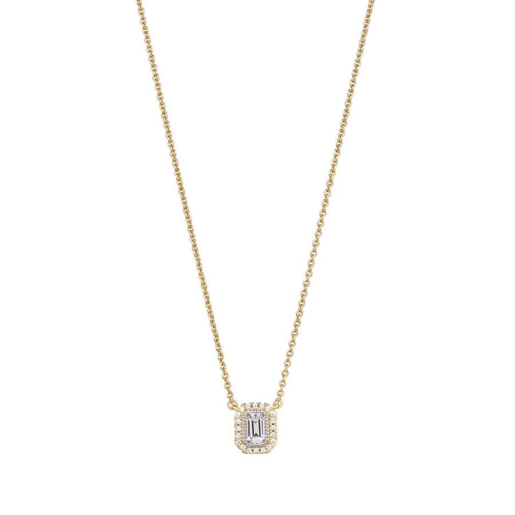 Two Tone Small Octacon Necklace