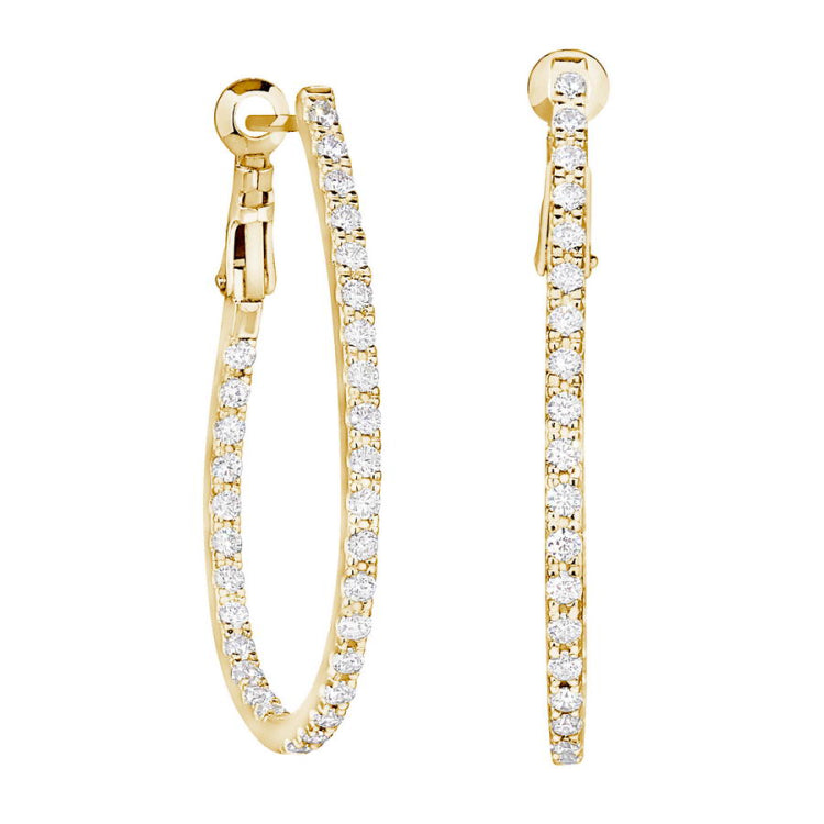 Teardrop Hoop Earrings