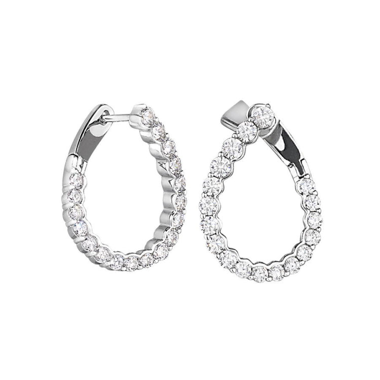 Sideways Hoop Earrings