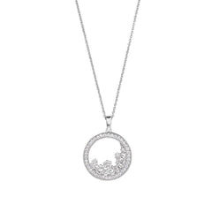 Fancy Round Inside Swirl Pendant