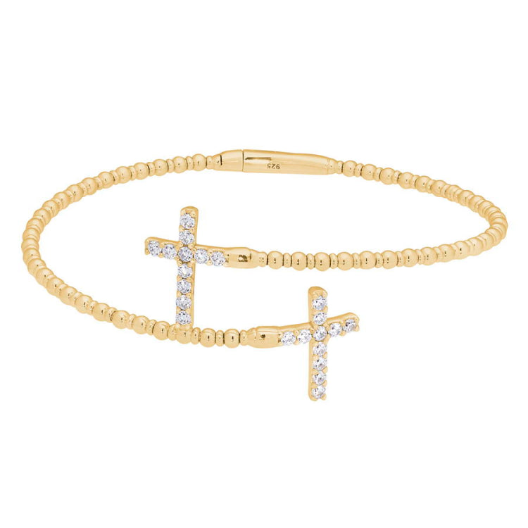 Double Cross Flex Bracelet