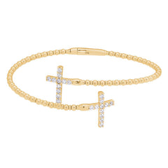 Double Cross Flex Bracelet