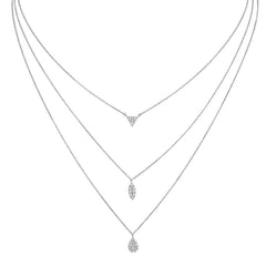 Three Chain Layered Necklace