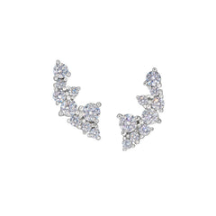 Cluster Climber Stud Earrings