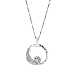November Birthstone Wave Pendant