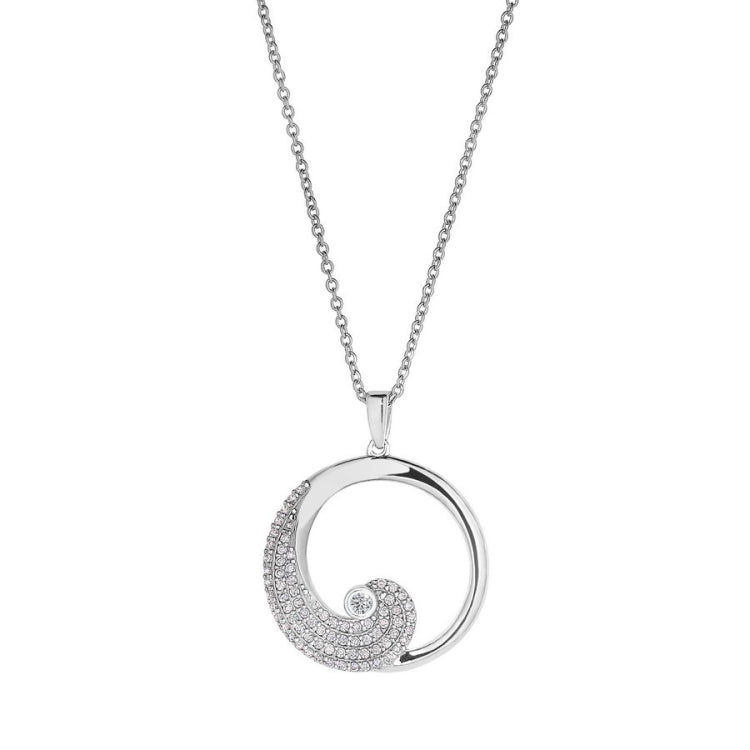 April Birthstone Wave Pendant