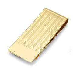 Striped Money Clip with Polished Edge
