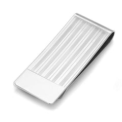 Striped Money Clip with Polished Edge