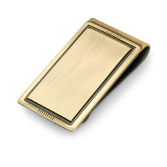 Antique Finish Money Clip with Darkened Boder