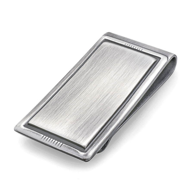 Antique Finish Money Clip with Darkened Boder