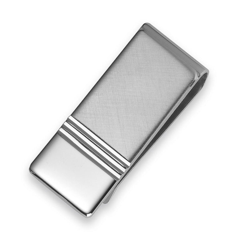 Two Tone Money Clip with Two Stripes