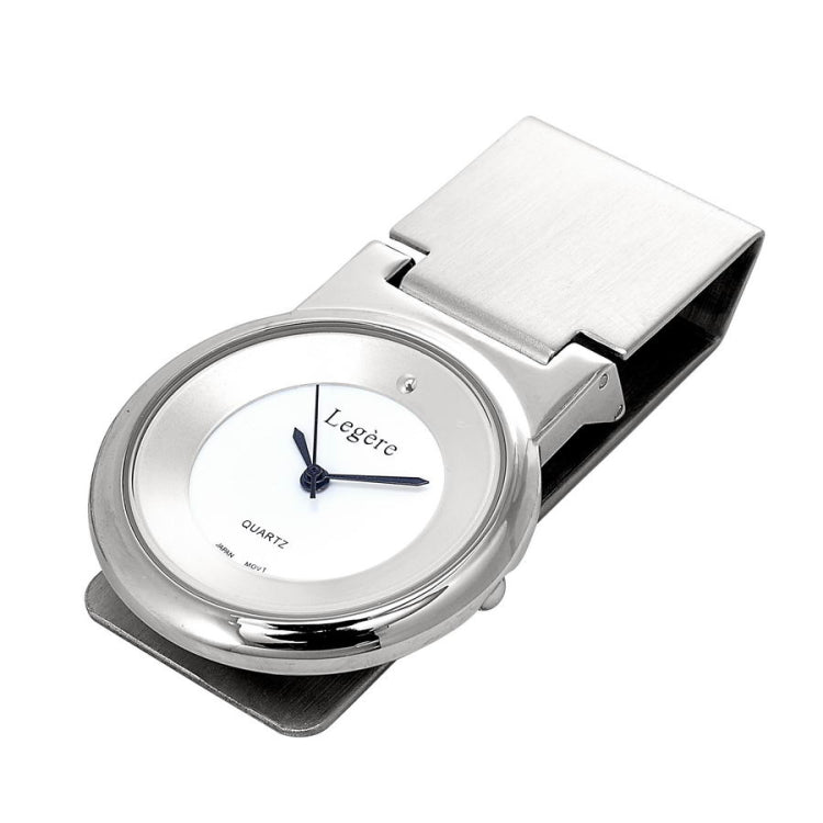 Round Watch Hinged Money Clip
