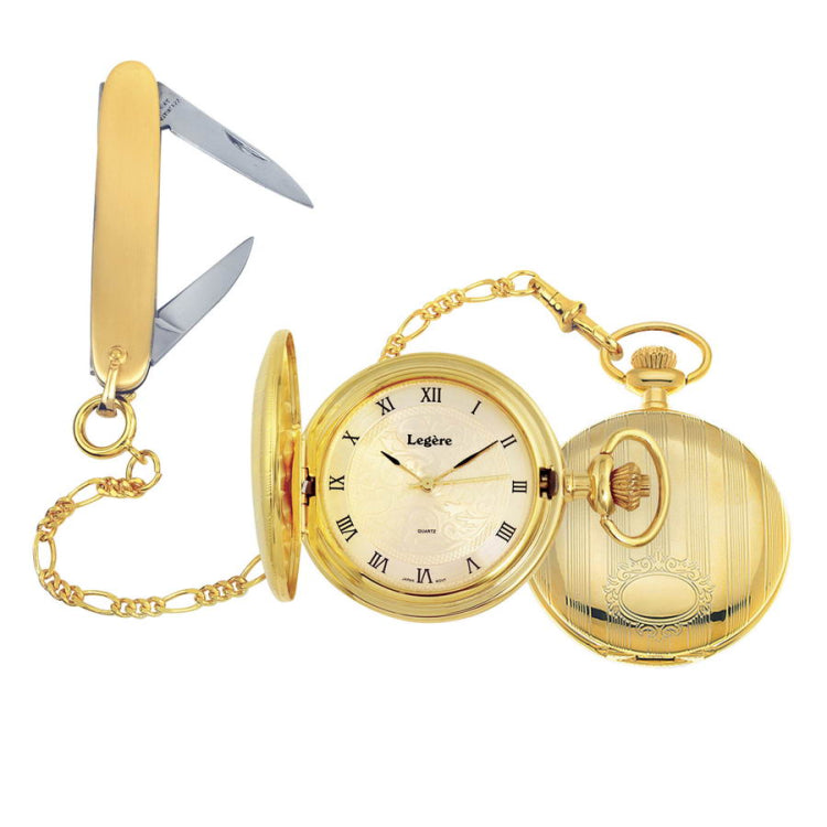 Striped Pocket Watch Set