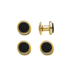 Round Onyx Stud Set