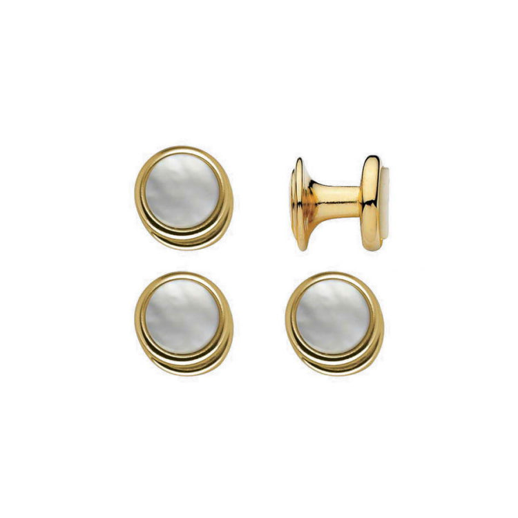 Round Mother of Pearl Stud Set